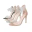 Transparent Summer Black Cocktail Party Rivet Womens Sandals 2020 10 cm Stiletto Heels Open / Peep Toe Sandals