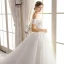 Elegant Ivory Wedding Dresses 2018 Ball Gown Lace Flower Sequins Off-The-Shoulder Backless Sleeveless Cathedral Train Wedding