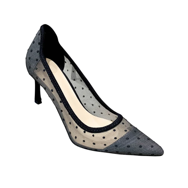 Chic / Belle Noire Dansant Tachetée Escarpins 2020 7 cm Talons Aiguilles À Bout Pointu Escarpins