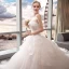 Elegant Ivory Wedding Dresses 2018 Ball Gown Lace Flower Pearl Cascading Ruffles Strapless Backless Sleeveless Royal Train Wedding