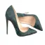 Chic / Beautiful Ink Blue Street Wear Snakeskin Print Pumps 2020 12 cm Stiletto Heels Pointed Toe Pumps