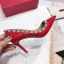 Chic / Beautiful Black Rivet Office OL Leather Pumps 2020 10 cm Stiletto Heels Pointed Toe Pumps