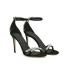 Charmant Noire Soirée Faux Diamant Sandales Femme 2020 Cuir Bride Cheville 10 cm Talons Aiguilles Peep Toes / Bout Ouvert Sandales