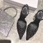 Charming Silver Cocktail Party Rhinestone Womens Sandals 2020 Leather Slingbacks 10 cm Stiletto Heels Pointed Toe Sandals