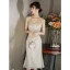 Sparkly Gold Sequins Cocktail Dresses 2020 Trumpet / Mermaid Spaghetti Straps Sleeveless Tea-length Formal Dresses
