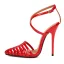 Modest / Simple Black Street Wear Womens Sandals 2020 X-Strap 13 cm Stiletto Heels Pointed Toe Sandals