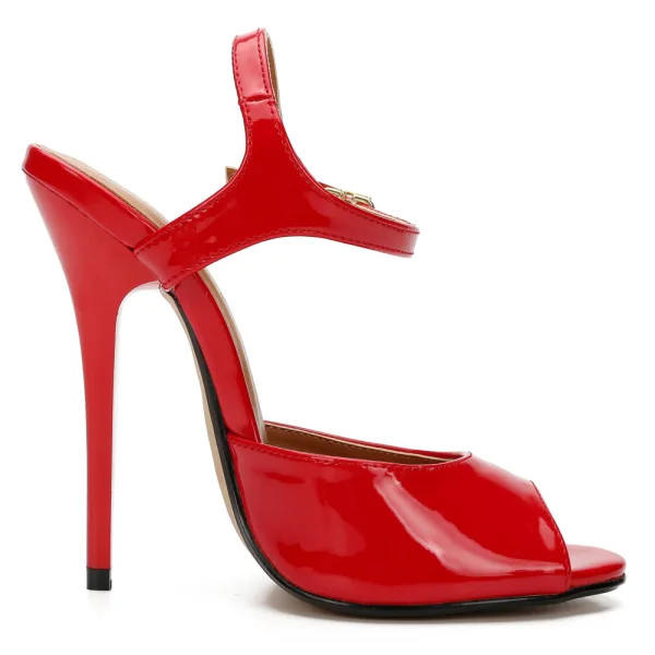 Chic / Beautiful Black Street Wear Womens Sandals 2020 Ankle Strap 13 cm Stiletto Heels Open / Peep Toe Sandals