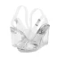 Sexy Transparent Silver Street Wear Slingbacks Womens Sandals 2020 11 cm Thick Heels Open / Peep Toe Sandals