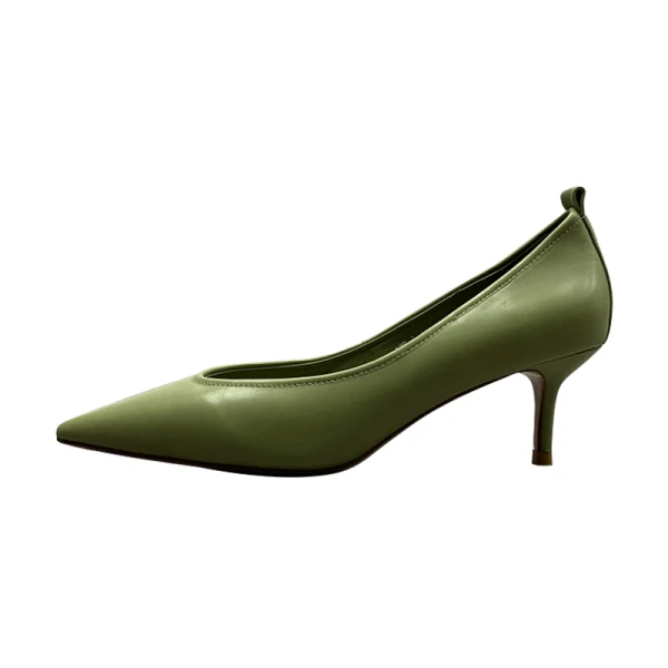 Simple Vert Trèfle Désinvolte Escarpins 2020 7 cm Talons Aiguilles À Bout Pointu Escarpins