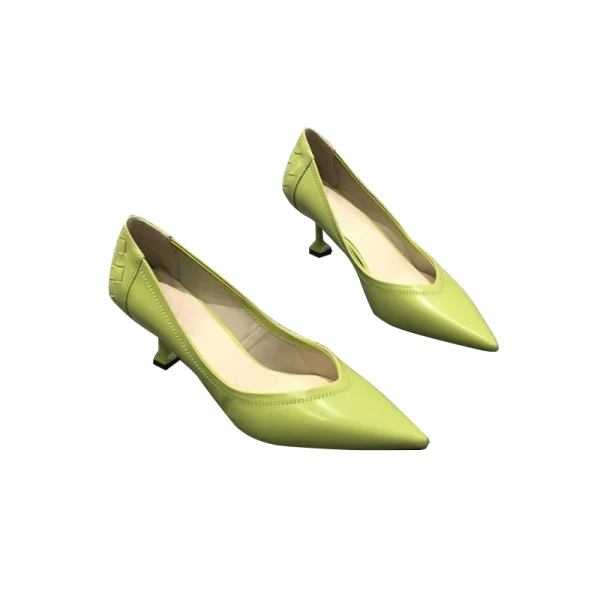 Modest / Simple Sage Green Casual Pumps 2020 6 cm Stiletto Heels Pointed Toe Pumps