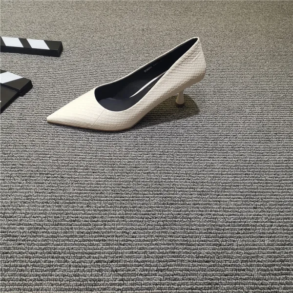 Chic / Beautiful White Office OL Pumps 2020 Snakeskin Print 7 cm Stiletto Heels Pointed Toe Pumps