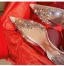 Charmant Rougissant Rose Cocktail Faux Diamant Sandales Femme 2020 Slingbacks 7 cm Talons Aiguilles À Bout Pointu Sandales