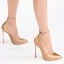 Elegant Burgundy Evening Party Satin Pumps 2020 Ankle Strap 12 cm Stiletto Heels Pointed Toe Pumps