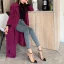 Sexy Summer Black Cocktail Party Womens Sandals 2020 Leather Rhinestone T-Strap 9 cm Stiletto Heels Pointed Toe Sandals