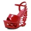 Unique Noire Club de carnaval Sandales Femme 2020 Bride Cheville 15 cm Compensées Peep Toes / Bout Ouvert Sandales