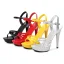 Simple Argenté Club de carnaval Sandales Femme 2020 Bride Cheville 13 cm Talons Aiguilles Peep Toes / Bout Ouvert Sandales