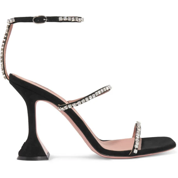 Sexy Silver Summer Cocktail Party Rhinestone Womens Sandals 2020 9 cm Stiletto Heels Open / Peep Toe Sandals