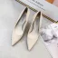 Enkel Hvit Kontor Patent Lær Pumps 2020 8 cm Stiletthæler Spisse Pumps