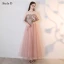 Élégant Nues Robe De Soirée 2018 Princesse En Dentelle Appliques Perle Faux Diamant Une épaule Dos Nu Sans Manches Longueur Cheville Robe De Ceremonie
