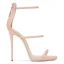 Sexy Nude Cocktail Party Womens Sandals 2020 Ankle Strap 11 cm Stiletto Heels Open / Peep Toe Sandals