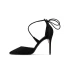 Chic / Beautiful Black Street Wear Womens Sandals 2020 X-Strap 10 cm Stiletto Heels Pointed Toe Sandals