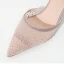Charming Nude Casual Rhinestone Womens Sandals 2020 5 cm Stiletto Heels Pointed Toe Sandals