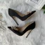 Elegant Black Prom Leather Pumps 2020 Pearl Rhinestone Butterfly 12 cm Stiletto Heels Pointed Toe Pumps