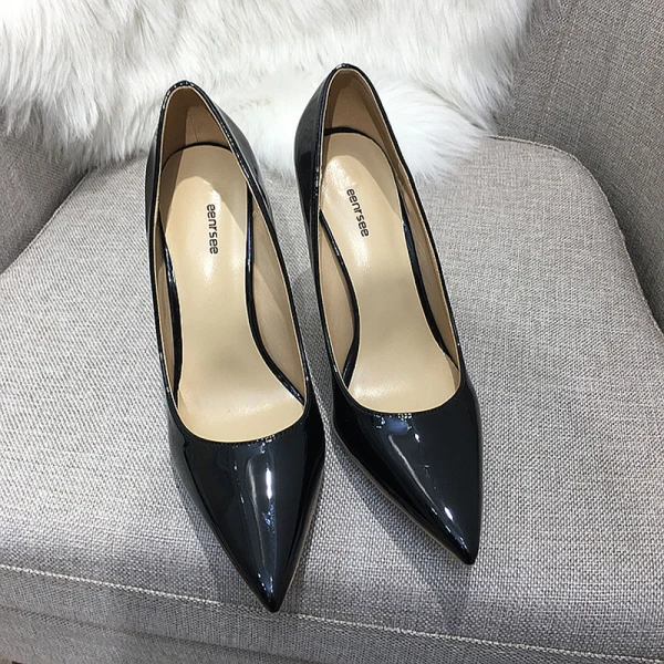 Mooie / Prachtige Bordeaux Kantoor OL Leer Pumps 2020 Lakleer 10 cm Naaldhakken / Stiletto Spitse Neus Pumps