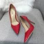 Schöne Burgunderrot Büro OL Leder Pumps 2020 10 cm Stilettos Spitzschuh Pumps