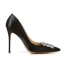 Schöne Schwarz Abend Strass Pumps 2020 Satin 12 cm Stilettos Spitzschuh Pumps