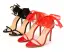 Sexy Noire Cocktail Sandales Femme 2020 Bride Cheville Noeud 11 cm Talons Aiguilles Peep Toes / Bout Ouvert Sandales
