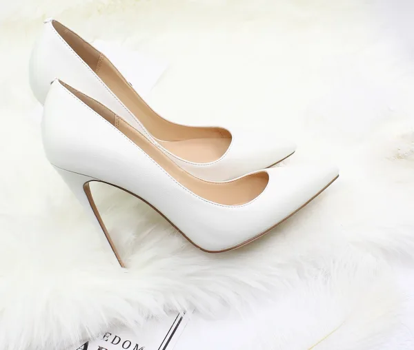 Fine Brun Kontor OL Pumps 2020 12 cm Stiletthæler Spisse Pumps