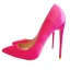 Chic / Beautiful Fuchsia Street Wear Pumps 2020 Leather 10 cm Stiletto Heels Pointed Toe Pumps