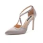 Chic / Beautiful Black Street Wear Satin Womens Sandals 2020 X-Strap 10 cm Stiletto Heels Pointed Toe Sandals
