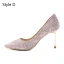 Sparkly Charming Silver Evening Party Leather Sequins Pumps 2020 8 cm Stiletto Heels Pointed Toe Pumps