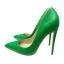 Schöne Grün Strassenmode Pumps 2020 12 cm Stilettos Spitzschuh Pumps
