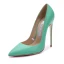 Enkel Svart Kontor OL Lær Pumps 2020 11 cm Stiletthæler Spisse Pumps