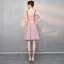 Modest / Simple Blushing Pink Homecoming Graduation Dresses 2018 A-Line / Princess Backless Spaghetti Straps Sleeveless Short Prom Dresses