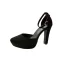 Chic / Belle Bordeaux Club de carnaval Daim Sandales Femme 2020 Bride Cheville 10 cm Talons Épais À Bout Pointu Sandales