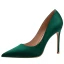Chic / Belle Vert Foncé Bureau OL Satin Escarpins 2020 10 cm Talons Aiguilles À Bout Pointu Escarpins