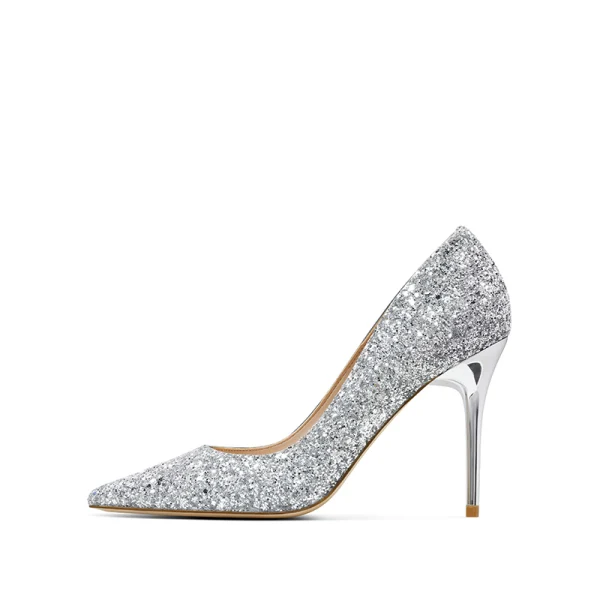 Glitter Goud Pailletten Avond Pumps 2020 10 cm Naaldhakken / Stiletto Spitse Neus Pumps