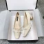 Schöne Beige Datierung Pumps 2020 Schleife Perle 4 cm Low Heel Thick Heels Quadratische Zehe Pumps