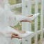 Charmant Ivoire Chaussure De Mariée 2020 Cuir Perle Faux Diamant 7 cm Talons Aiguilles À Bout Pointu Mariage Escarpins