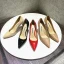 Modest / Simple Black Office OL Leather Pumps 2020 Patent Leather 8 cm Stiletto Heels Pointed Toe Pumps