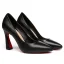 Enkel Svart Kontor OL Spisse Pumps 2020 9 cm Stiletthæler Pumps