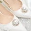 Elegante Ivory / Creme Brautschuhe 2020 Hochzeit Perle Strass 8 cm Stilettos Spitzschuh Pumps