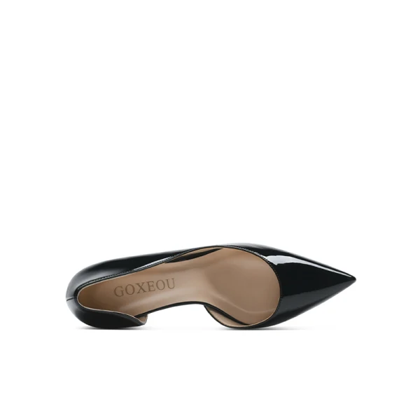 Modest / Simple Office OL Brown Womens Shoes 2020 Patent Leather 10 cm Stiletto Heels Pointed Toe Heels