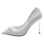 Classic White Lace Wedding Shoes 2020 Pearl 9 cm Stiletto Heels Pointed Toe Wedding Pumps