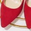 Chic / Beautiful Red Cocktail Party Leather Pumps 2020 8 cm Stiletto Heels Pointed Toe Pumps