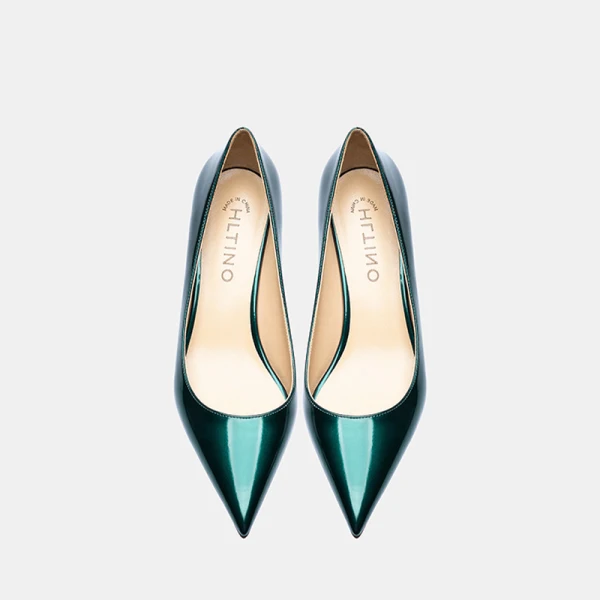 Fashion Fabulous Dark Green Evening Party Pumps 2020 Leather Patent Leather 10 cm Stiletto Heels Pointed Toe Pumps